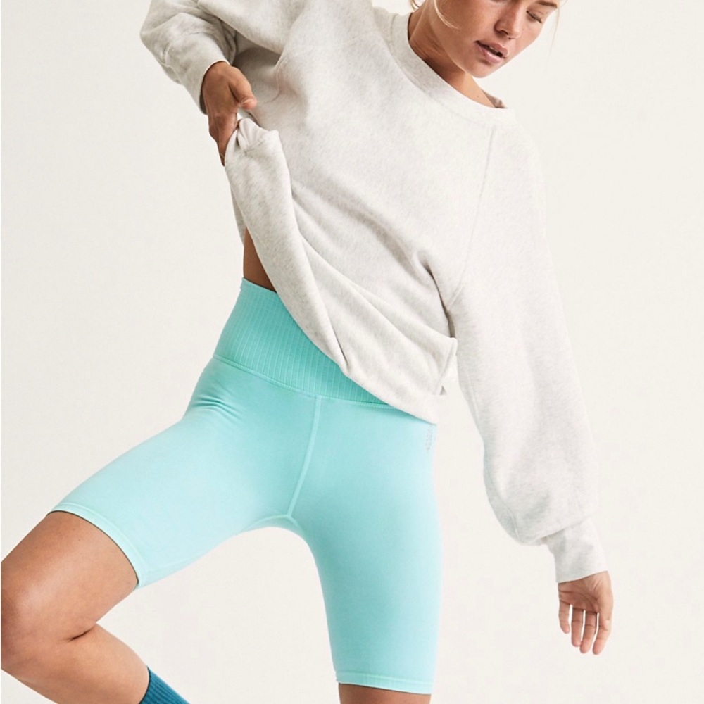 NWOT Free People Good Karma Bike Shorts Mint Green Med/Large